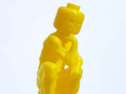 Brickman thinker statue