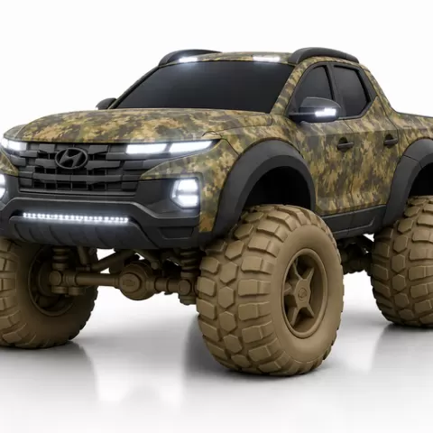 2023 Hyundai Santa Cruz Max Offroad– WACKY WHEELS TOONED STL