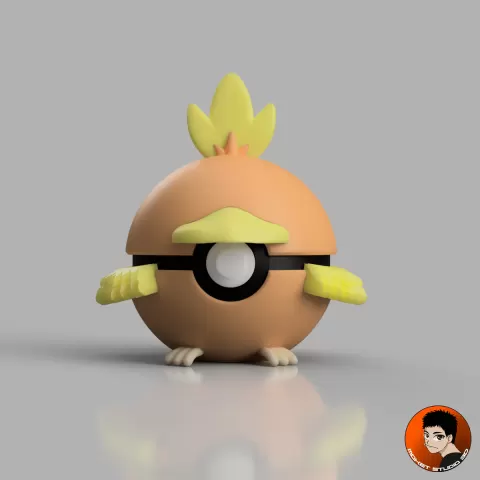 Pokemon 0255 - Torchic Pokeball