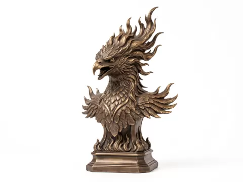 Phoenix bust