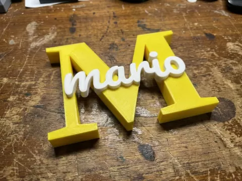 Wall Art Mario Nombre Mario
