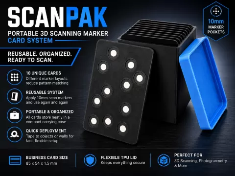 SCANPAK – Portable 3D Scanning Marker Card System