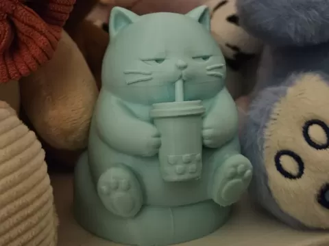 Grumpy Cat 3D-Printed Figurine