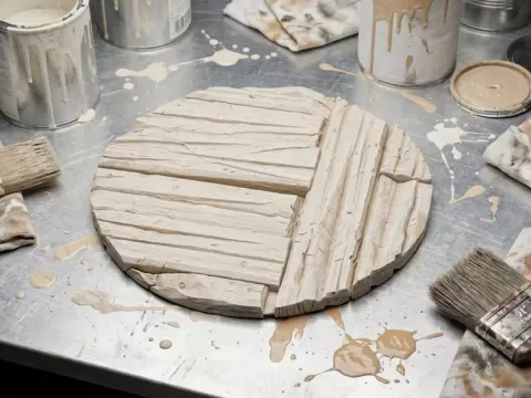 Miniature terrain Base madera 10