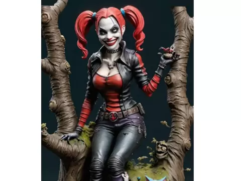 Harley Quinn in the Forest of Mischiefby 3D-Druck Graz