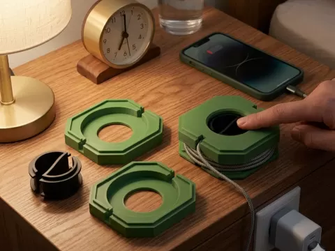 S Cable Winder interlocking Snap Fit Case