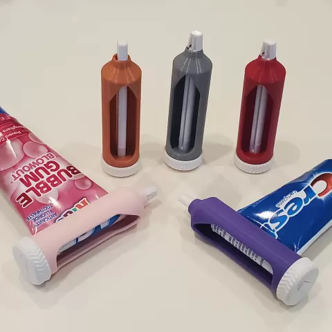Ratcheted Toothpaste Tube Squeezerby Auralis Labs