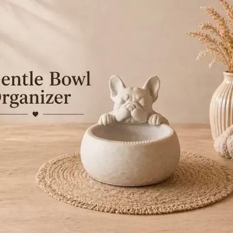 Gentle Bowl Organizer French Bulldog (incl commercial license)