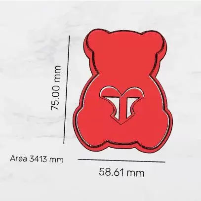 Cut Oso corazón