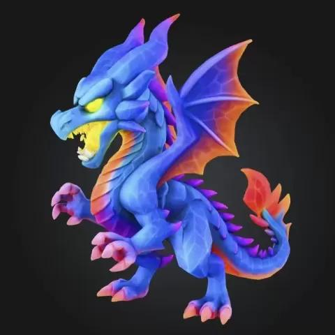 Inferno Dragon DnD tabletop miniature