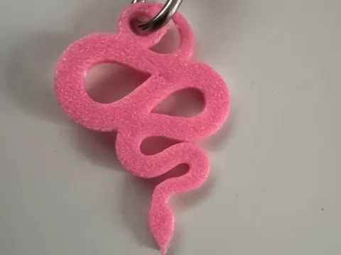 Elegant Snake Shape Keychain