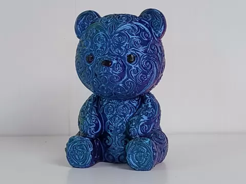 Teddy Bear Filigree Scrollwork