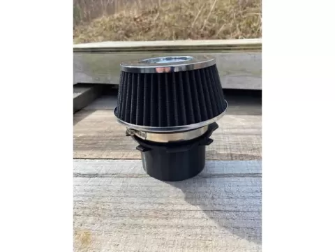 Air filter adapter bracket for squarebody Chevy/GMC