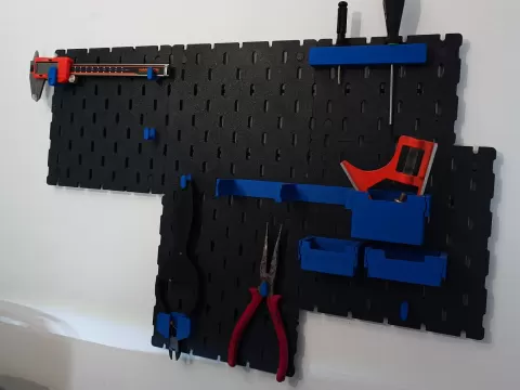 IKEA Skadis complete Board + Accessories