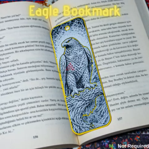 Celtic Knot Eagle Bookmark (Hueforge)