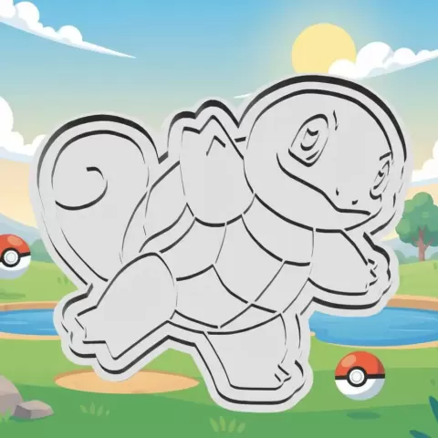 Cookie Cutter Squirtle Pokemon