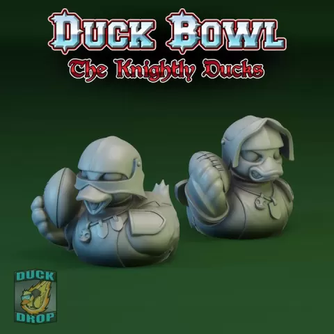 Knightly Duck Throwers - Parody Fantasy Football Rubber Ducks by Mike "Epic Duck" Cousins