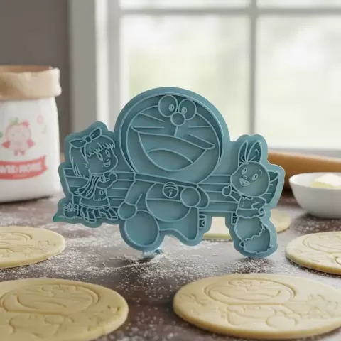 doraemon in the park cookie cutter