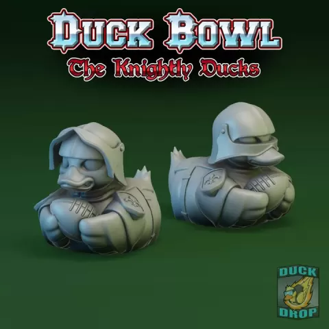 Knightly Duck Catchers - Parody Fantasy Football Rubber Ducks by Mike "Epic Duck" Cousins