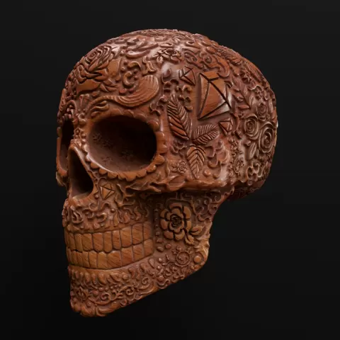 MEXICAN SKULL KATRINAby MirDraft