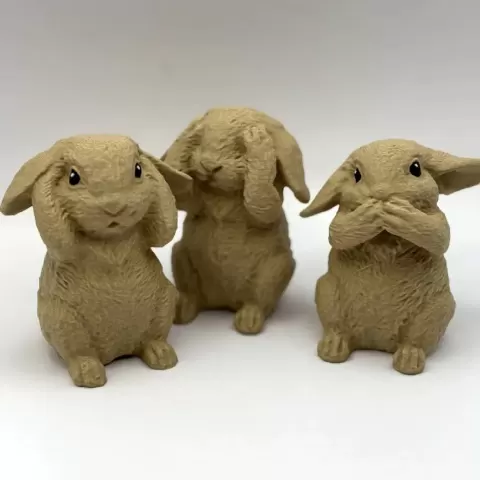 Three Cute Bunnies