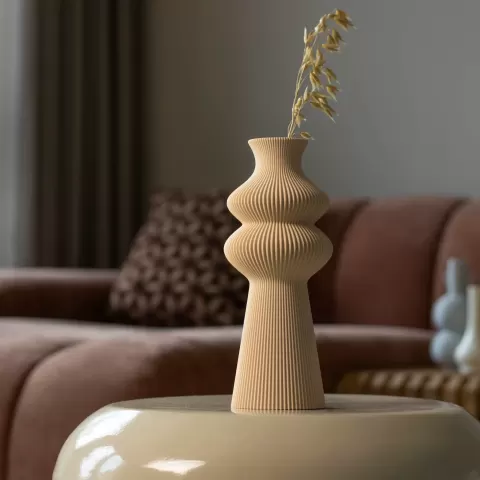 Vase NOÉMIE - Elegant Ribbed Vase