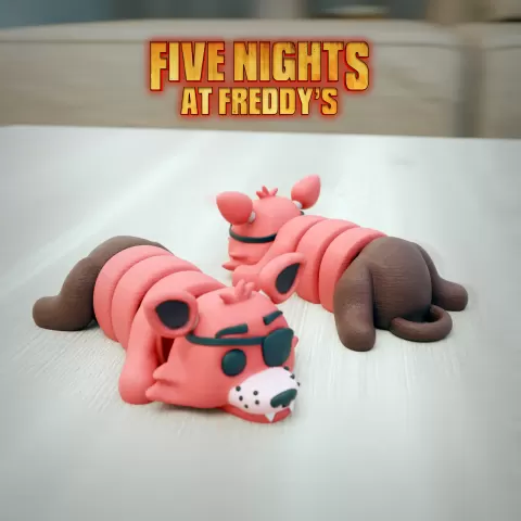 FOXY FIVE NIGHTS AT FREDDY’S ARTICULATED KEYCHAIN FUNKO POPby Raffaellzito