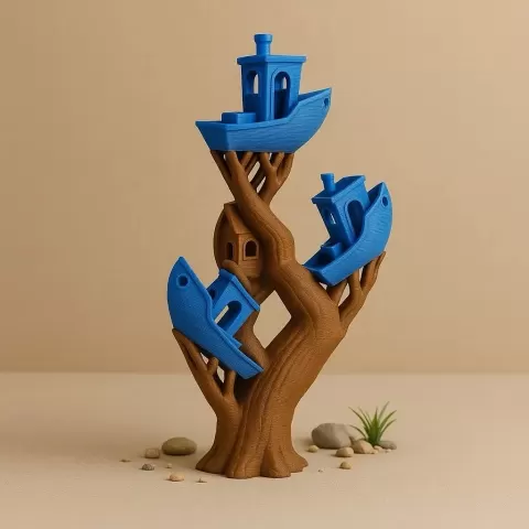 Benchy Tree. Print with Tree Support!