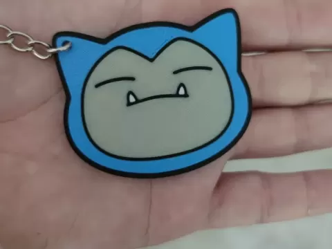 Snorlax 3D Face Keychains
