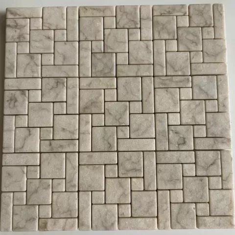 Worn Herringbone Stonework
