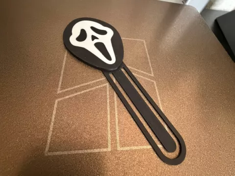 Scream Maske Lesezeichen