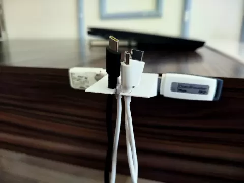 Wall/Desk Mounted Organizer | Cable & SD Card Hub