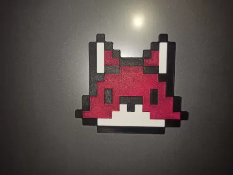 Pixel Fox Puzzle & Fridge Magnet