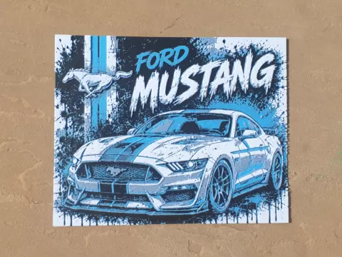 Ford Mustang HueForge