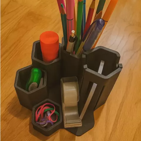 Hexagonal Desk Organiser