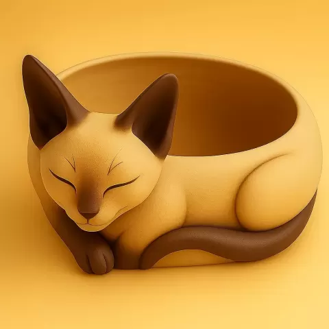 Siam cat bowl