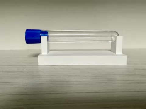 Horizontal test tube holder