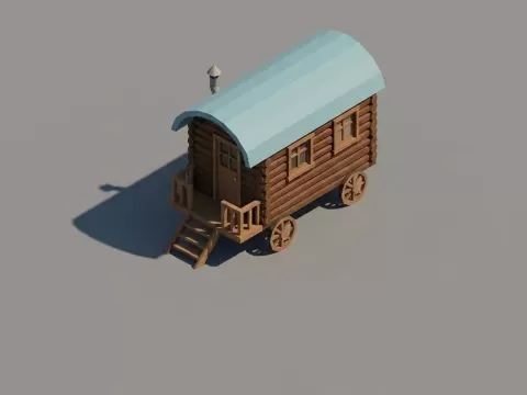 Low Poly Desert Caravanby RoyRogerr