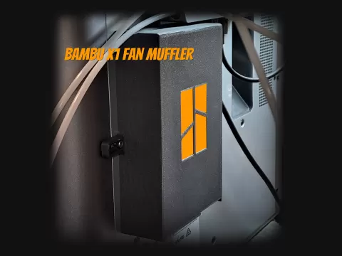 Bambu X1 Exhaust Muffler / Fan Silencer