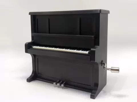 Piano Music Box Hand Winding Kit-K015