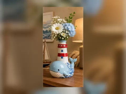 Wazon Basalt Column Planter Vase
