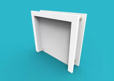 Cat Door with Lock – Adjustable Frame – 18 × 18 cm