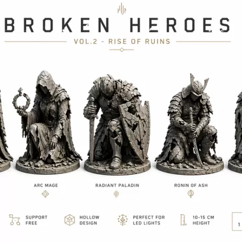 Broken Heroes Vol.2 – Reborn Legends (5 Model Bundle)