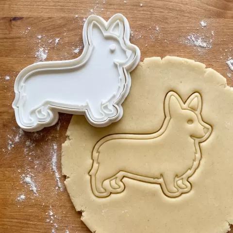Corgi Cookie Cutter And Stamp