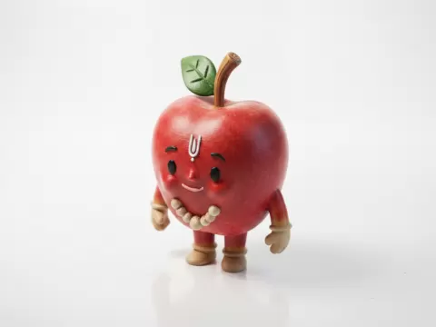 Cute Apple Boy Chibi Figurine 3D Printable