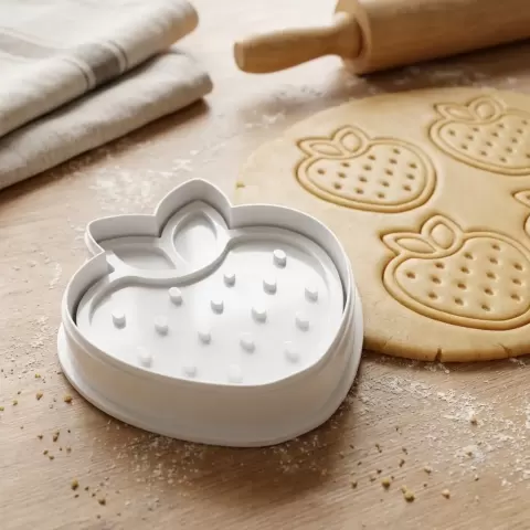 Strawberry Cookie Cutter And Stamp