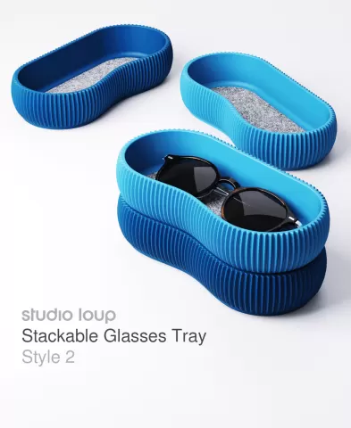 Stackable Glasses Tray Style 2