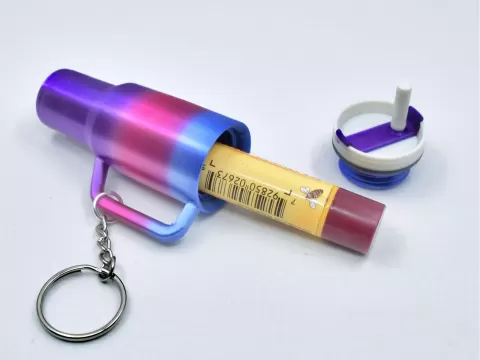 Stanley Cup Chapstick Keychain