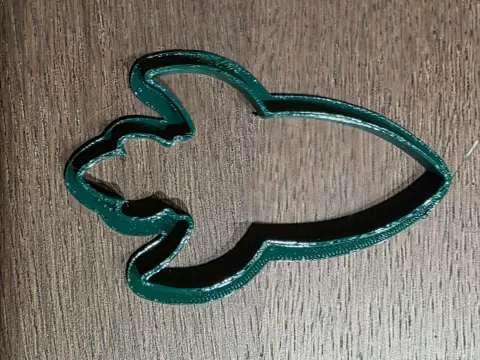 Rocket cookie cutter