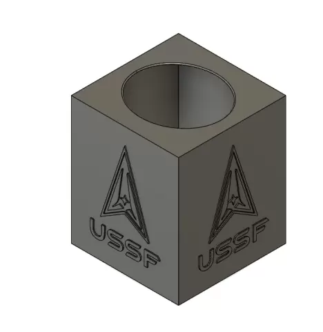 Space Force Small Tissue Box Coverby Trash Can Guy